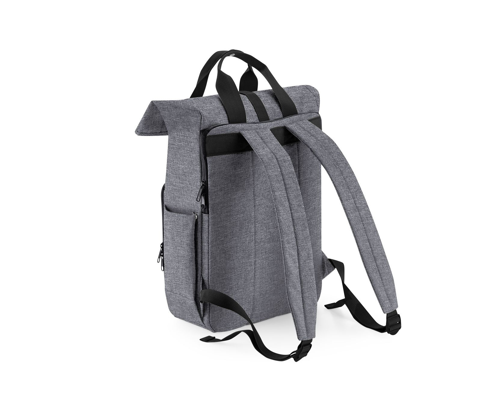 RECYCLED TWIN HANDLE ROLL-TOP LAPTOP BACKPACK