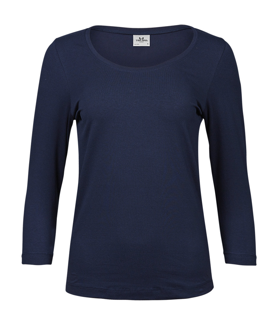 WOMENS STRETCH 3/4 SLEEVE TEE